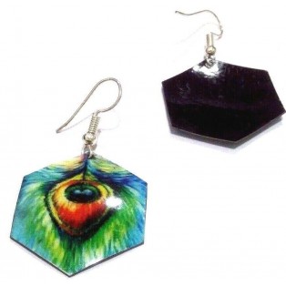 PEACOCK Contemporary Women Ear Earrings Jewelry Hook Drop Dangle Fashion Gift N7